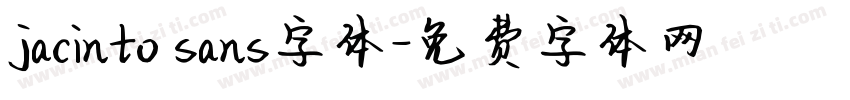 jacinto sans字体字体转换
